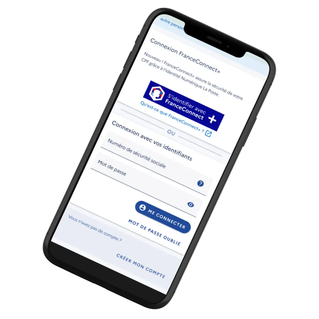 Connexion cpf